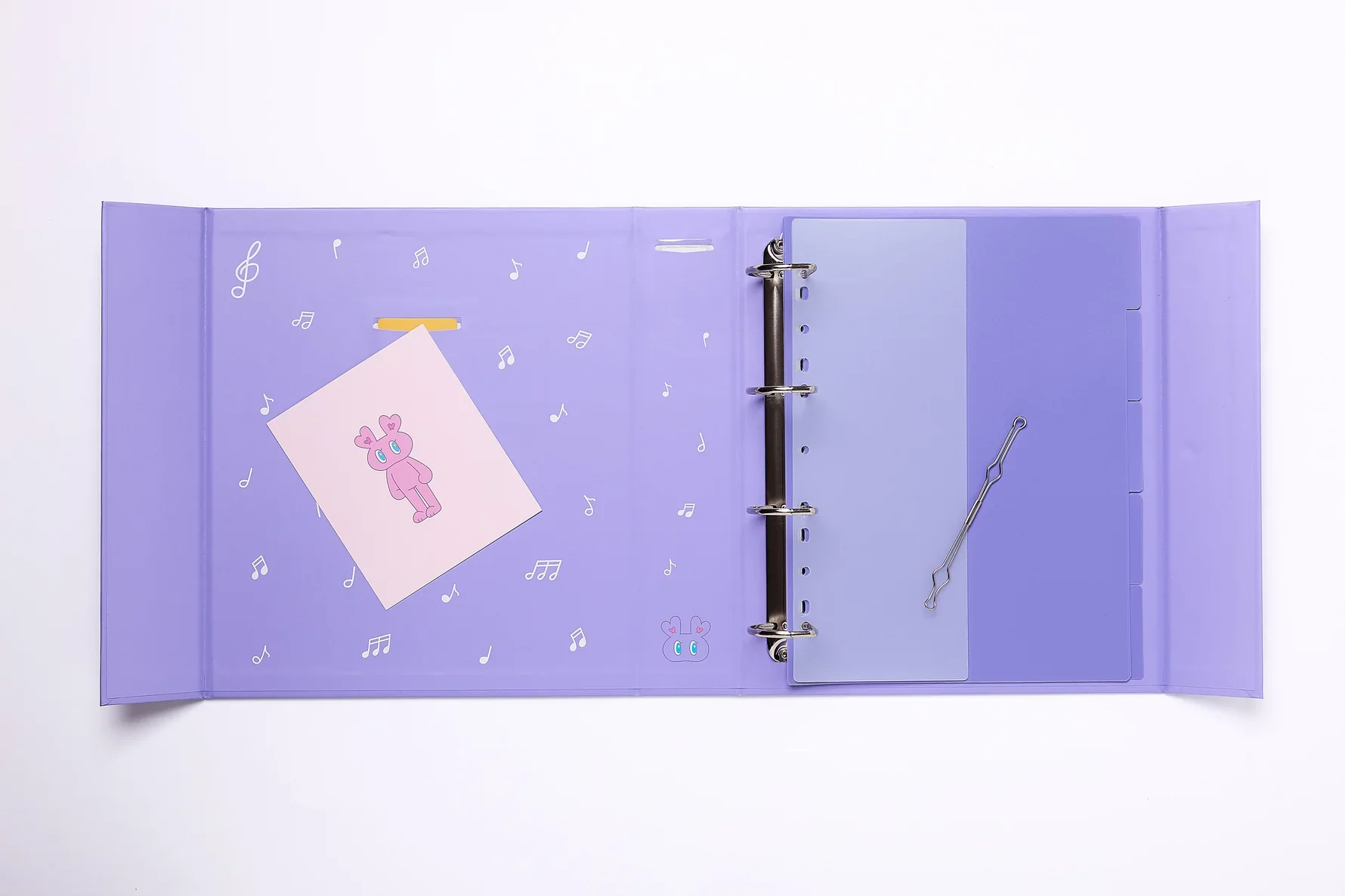 [KPOP STATIONERY] - A4 BINDER PURPLE MUSIC - Image 3