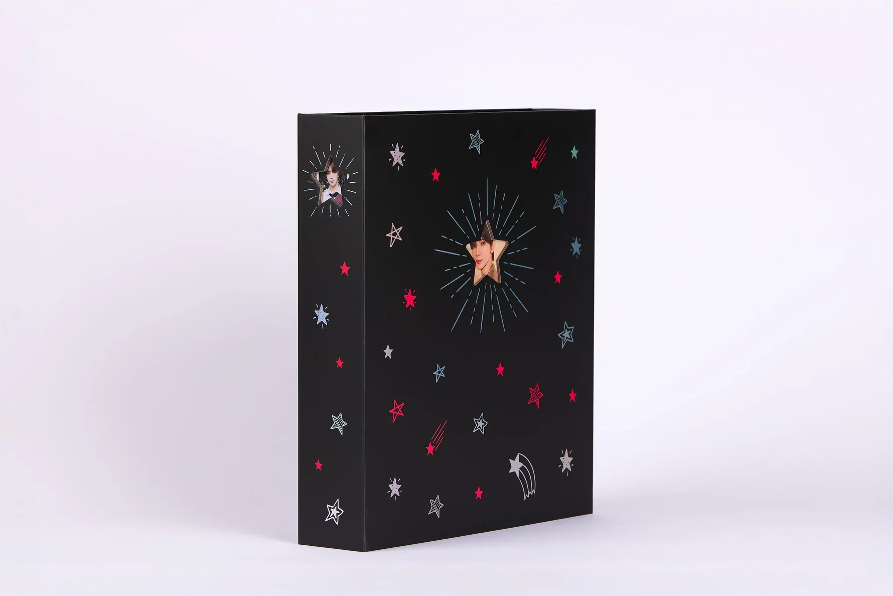 [KPOP STATIONERY] A4 BINDER BLACK SHOOTING STAR - Image 3