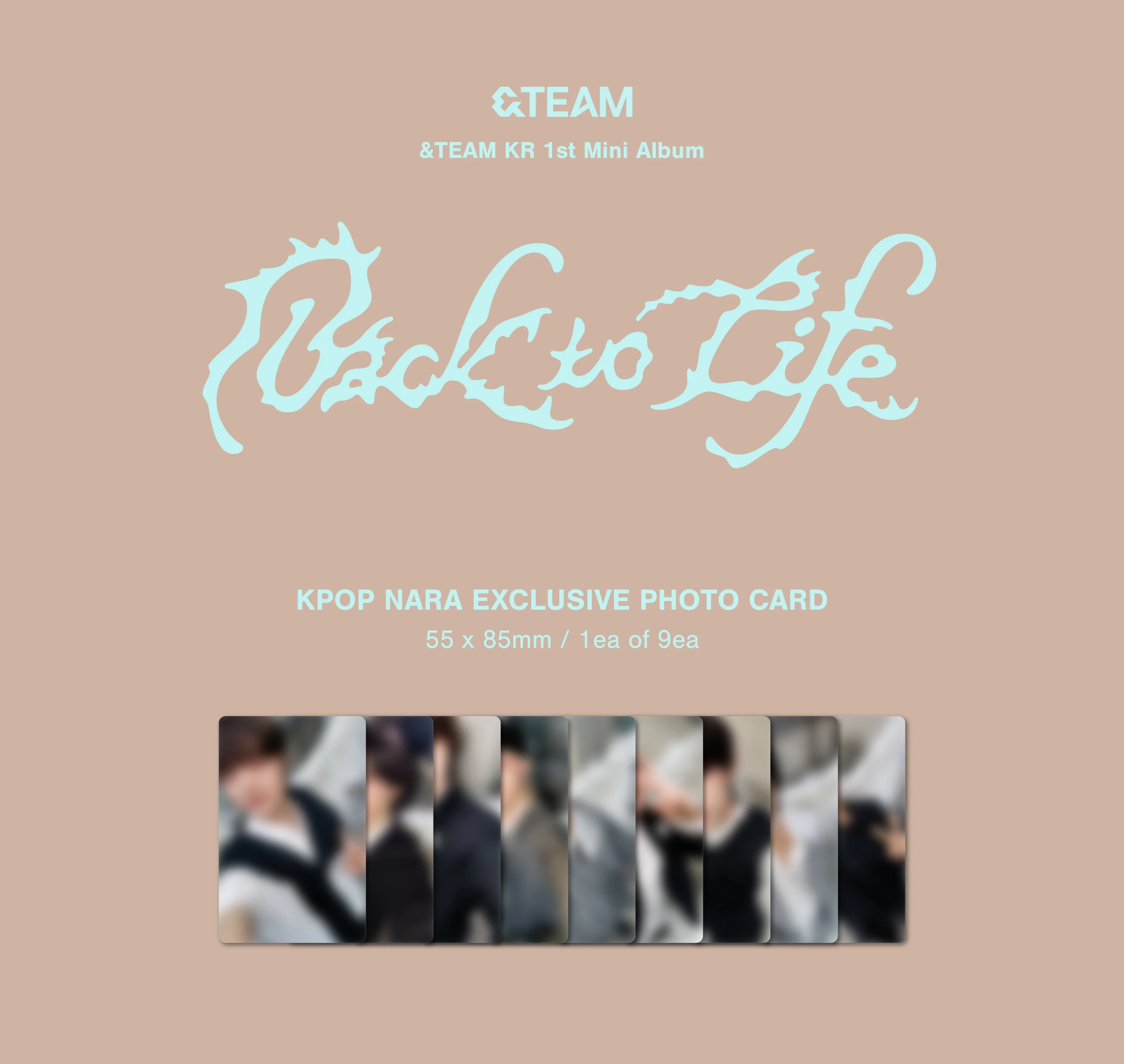 &TEAM - BACK TO LIFE (1ST KOREAN MINI ALBUM) [KPOP NARA EXCLUSIVE] - Image 4